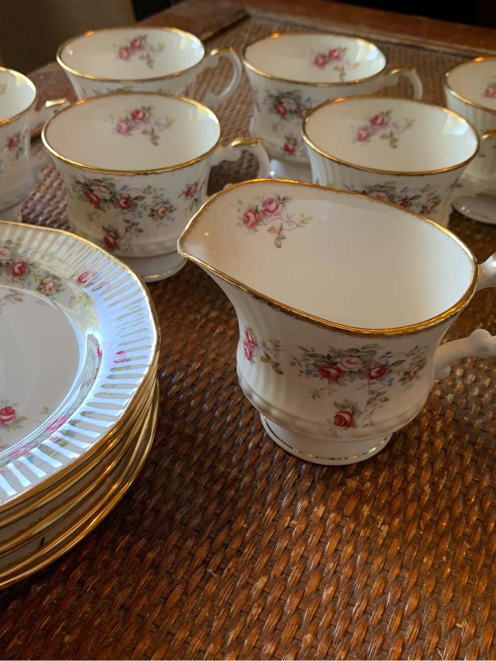 6 piece vintage tea set Bone China from England